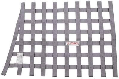 G-force racing window net silver nylon ribbon trapeziod 20" x 26" x 18" ea