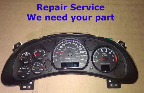 Repair rebuild service 2004 chevy monte carlo gauge cluster speedometer