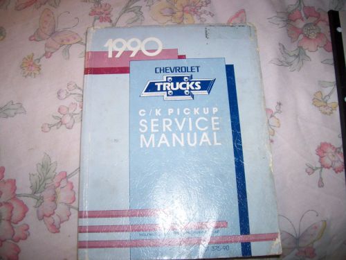 1990  chevrolet trucks  original service manual  454 ss 1500 2500 silverado