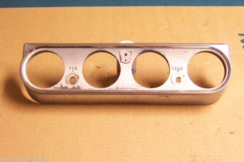 (j5) oem 1965 fords mustang a/c under dash evaporator unit chrome front bezel