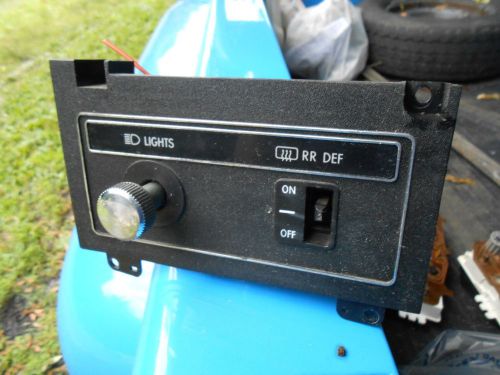 1979 1980 78? 77? dodge aspen plymouth volare light switch panel rear defog
