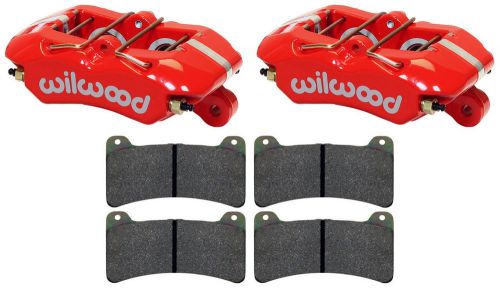 Wilwood dynapro red low profile brake calipers,pads,.81&#034;,racing,street,hot rod
