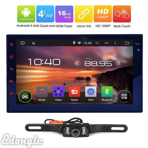 Android 3g wifi 7" double 2din car radio stereo dvd player gps navigation+cam
