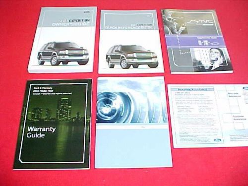 2011 original new ford expedition owners manual service guide book kit 11 + sync