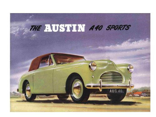 Austin a40 owners &amp; parts manuals 150pg for countryman somerset pickup service