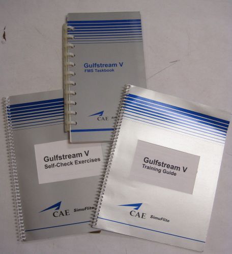 Gulfstream v simuflite training guide/sellf-check exercises/fms taskbook