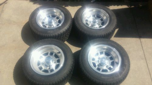 Ezgo club car 10 inch alloy rims tires set of 4 golf cart
