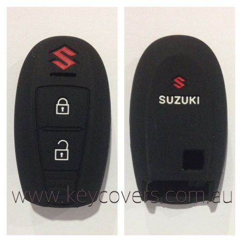 Suzuki black car smart key silicone cover case swift kizashi fob remote ciaz