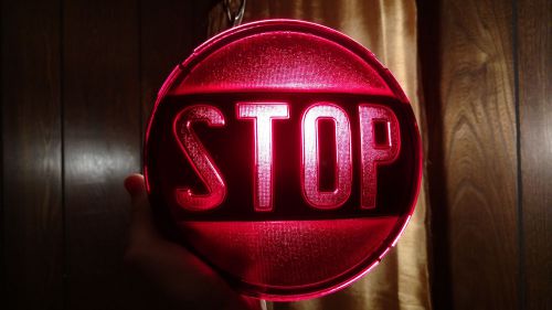 Vintage dietz 474 stop light signal tail lamp 1950 red glass lens 50&#039;s hot rod