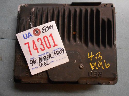 96 astro blazer 1500 2500 van tahoe yukon engine ecm w/free shipping!