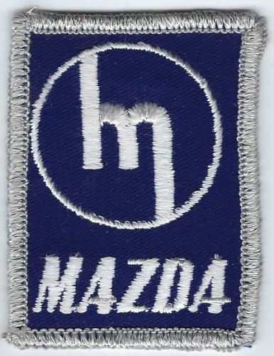 Mazda auto racing patch 2 inches long size vintage embroidered new
