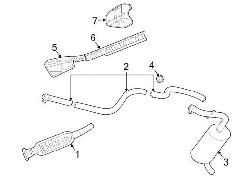 Chrysler oem  exhaust heat shield 05164914aa image 6
