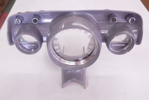 1957 chevy  dash instrument cluster, lens &amp; chrome trim - item #2