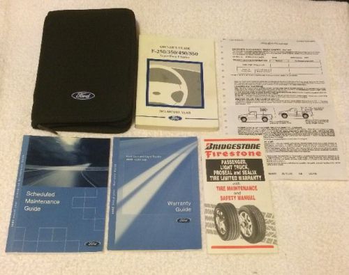 2002 ford f250 350 450 550 super duty f-series owner&#039;s manual books guide case