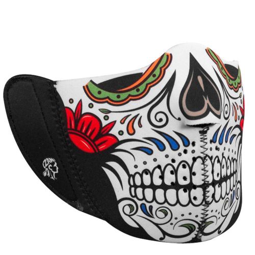 Zan headgear modi-face balaclava detachable mask muerte/white/red