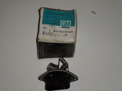 New nos gm heater blower resistor 22529265 corsica beretta