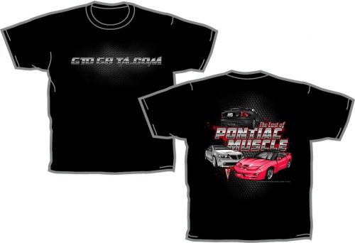 The last of pontiac muscle gto g8 trans am firebird t-shirt xl black gtog8ta.com