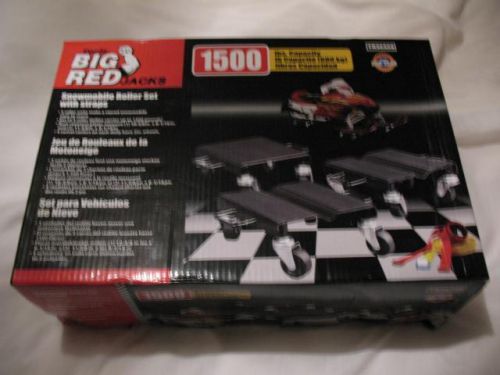 Snow plow- snowmobile dollie casters roller set 1500lbs &#034;nib&#034;