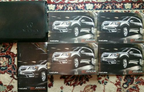 2011 acura mdx owners manual, navigation manual complete set with case