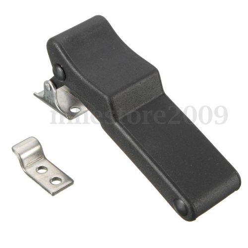 Flexible door draw latch lock 4&#039;&#039; replacement soft rubber black over-center c7-1