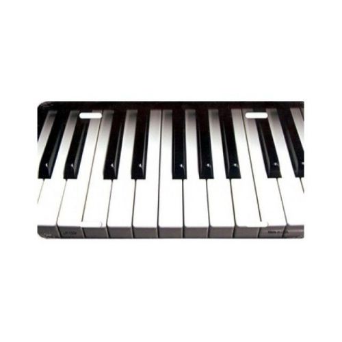 Piano keys license plate