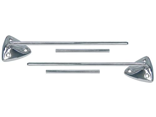 New 1967-68 galaxie sunvisor arms-brackets 69-70 mustang fastback coupe ford