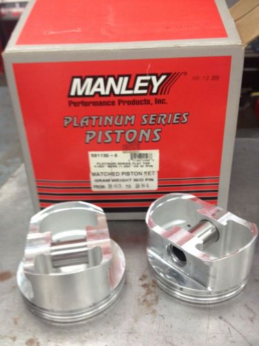 Manley chevy pistons  591130-8 flat top  4.030" bore w/3.480" sbc (new)