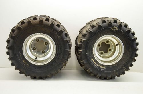 02 honda trx400ex rear wheels rims &amp; tires 22x12-9 kenda bear claw