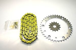 Yamaha banshee 350, 1989-2006, yellow o-ring chain and sprocket set