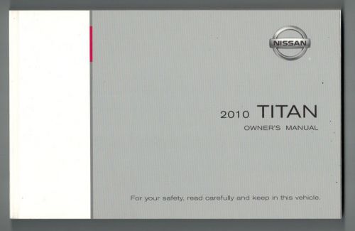 2010 nissan titan owner&#039;s manual