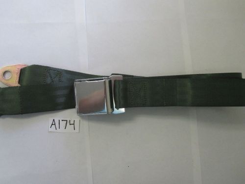 Autoloc sb2paag 2 point army green lap seat belt with airplane lift buckle