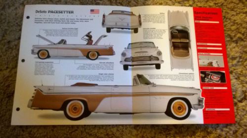 ★★1956 desoto pacesetter convertible original imp brochure specs info 56 hemi★★