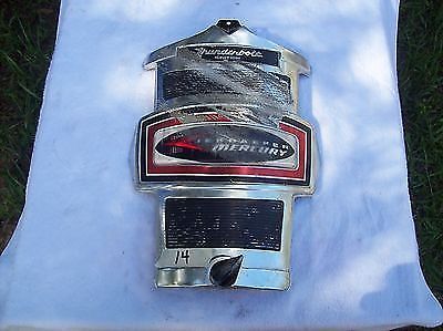 Vintage 1960's kiekhaefer mercury merc   boat motor face plate  #14