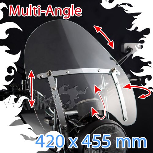 Vawik 16" acrylic windshield screen for '07-'11 harley road king classic flhrc