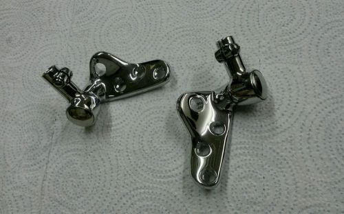 1955-1957 chevy convertible sunvisor brackets, nice, 55 56 57 - new-