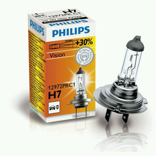 2xphilips h7 premium vision +30% more light bulb halogen bulb 12972prc1