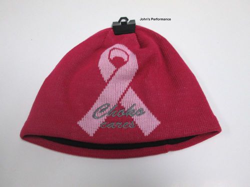 Choko cares snowmobile pink ribbon breast cancer beanie 8588b8