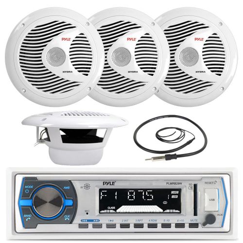 Find PLMR61W White 6.5" Marine Speakers, Antenna, PLMRB29W Marine