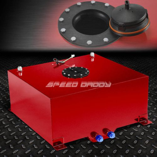 20 gallon red coated aluminum racing/drifting fuel cell gas tank+level sender