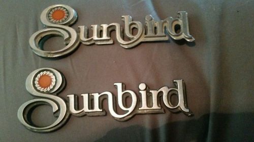 Pontiac sunbird badge 76-80