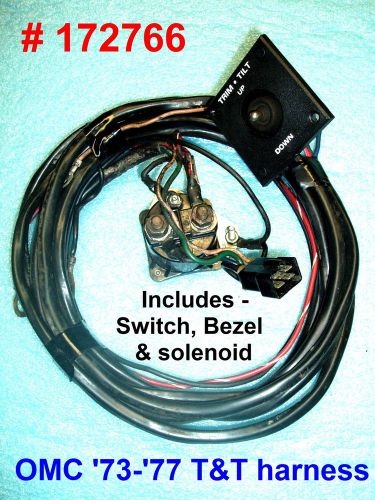 Power trim harness omc v4 outboard-'73-'77 (prestolite trim) #172766 - used