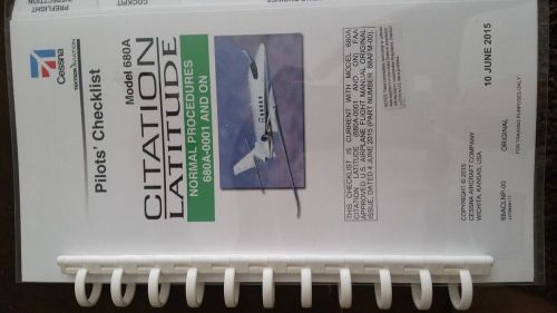 Flightsafety latitude pilot normal procedures checklist