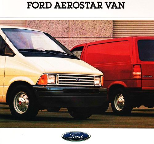 1988 ford aerostar van brochure-aerostar window van-xl