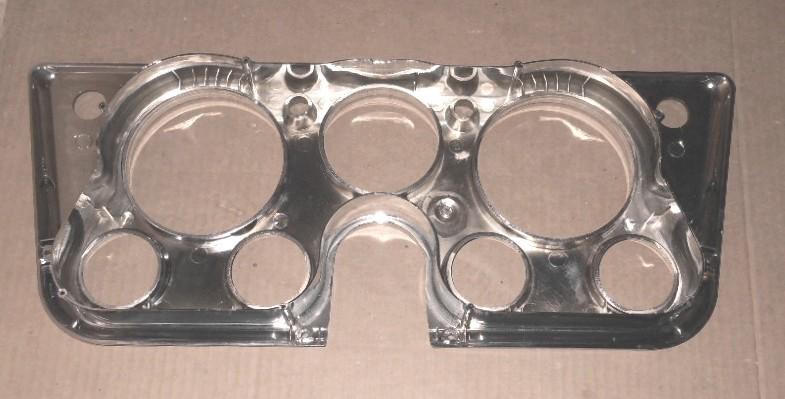 DASH GAUGE BEZEL 1967 68 69 70 71 1972 CHEVROLET GMC TRUCK RED ANODIZE CHROME , US $48.00, image 3