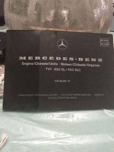 Mercedes-benz catalog f engine chassis units type 450 sl / 450slc