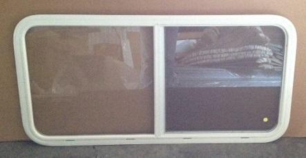 New 46" x 22" sliding window for rv / camper / trailer / 5th wheel (white)