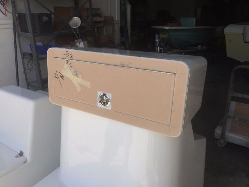 Fiberglass electronics box - t-top boats -24"x15"x10" w/ gas shock hinge
