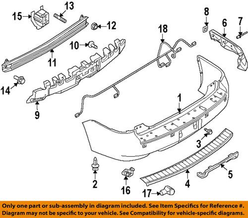 Ford oem aa8z17e855b bumper-absorber