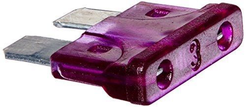 Uxcell 30pcs clear purple 3amp blade fuses set for vehicle car auto