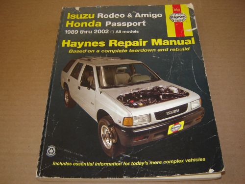 1989-02 isuzu rodeo amigo&amp;honda passport shop service repair manual2.2 2.3 2.6l